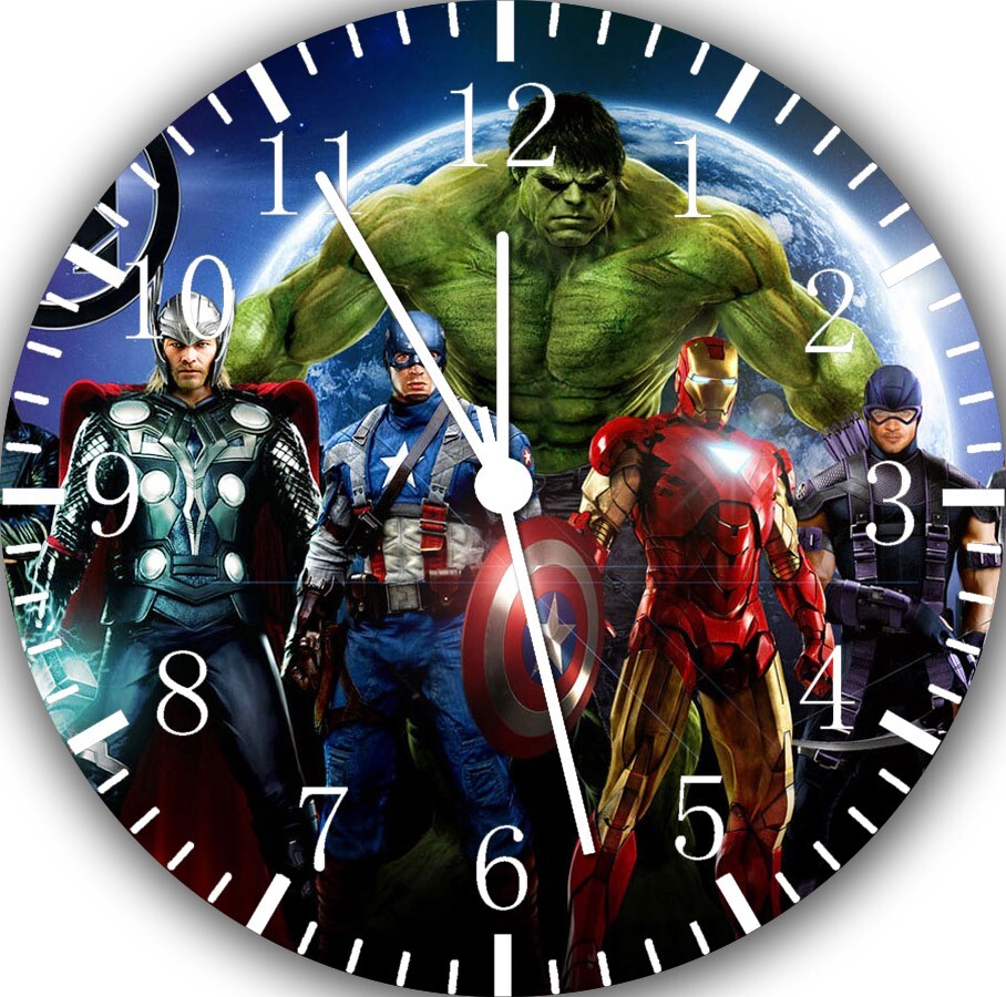 Avengers Superheroes Hulk Wall Clock E426 Personalized option with adding names