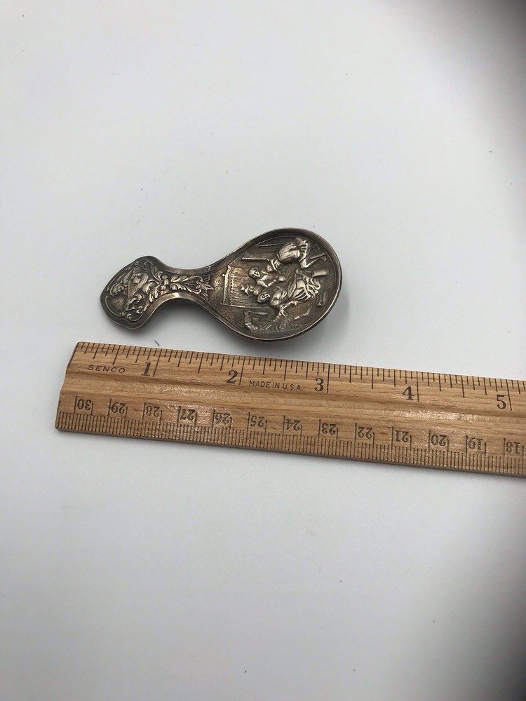 Silver Dutch Tea Caddy Spoon
