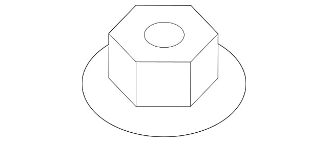 Genuine Land-Rover Motor Mount Nut LR033197
