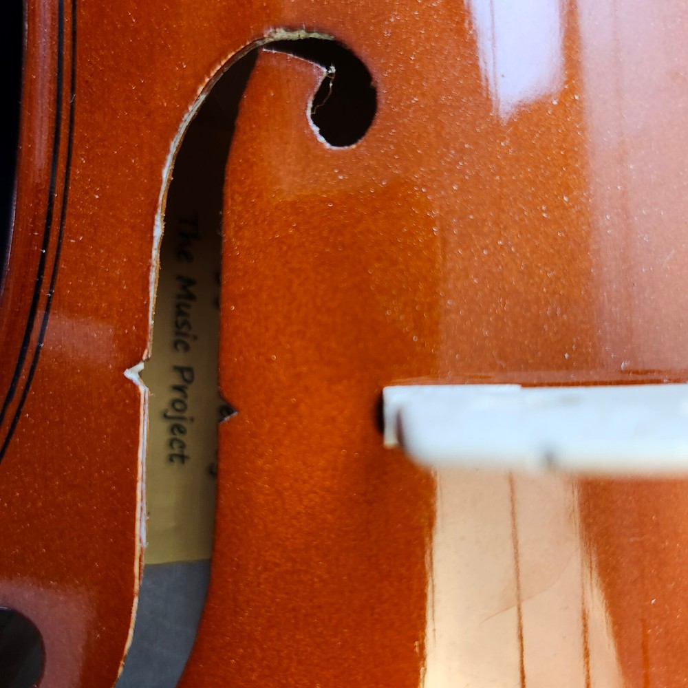 Student Violin w/ Case Bow Rosin String Cheek Rest 4/4 Size