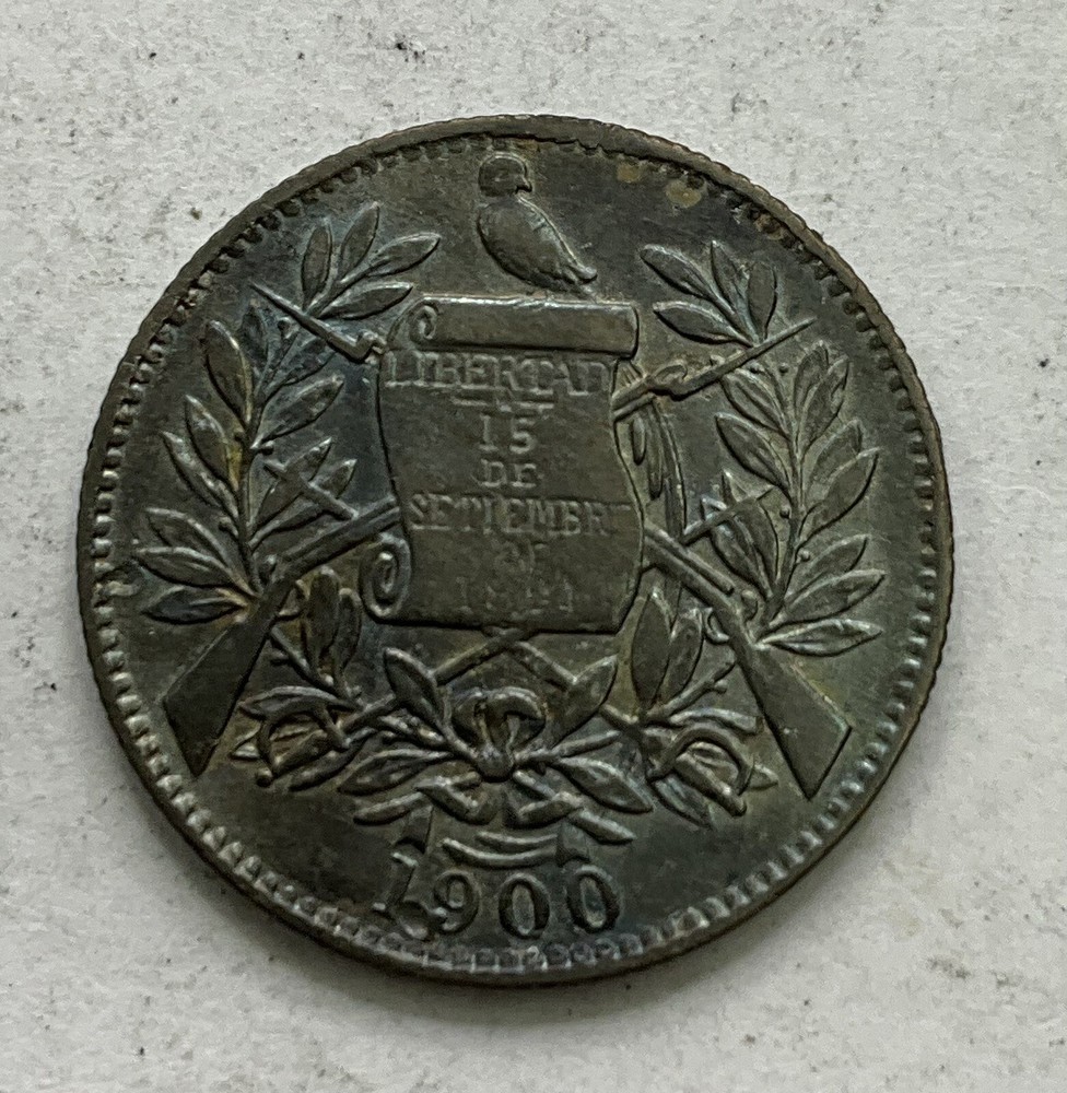 1900 Guatemala 1/2 Real