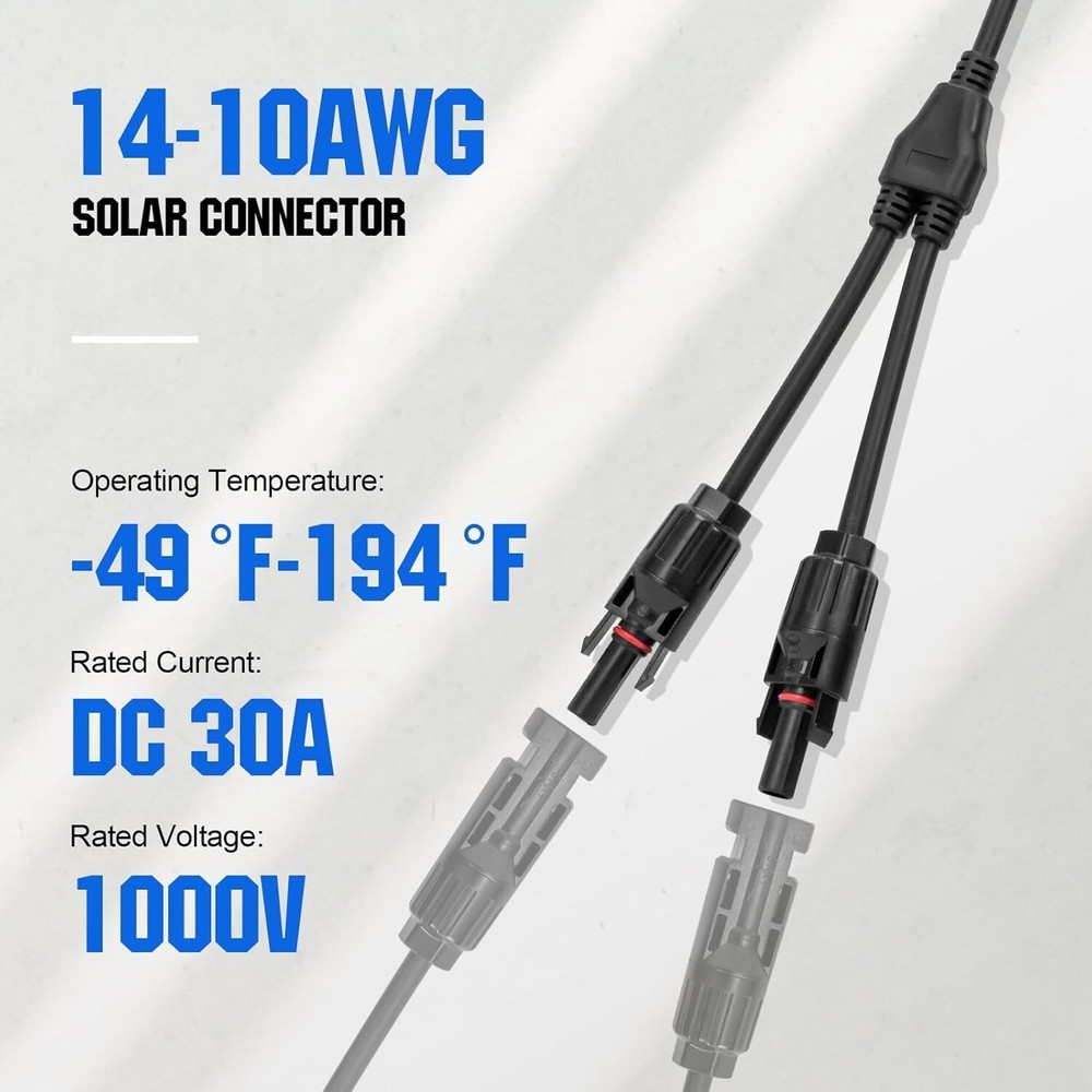 Durable Solar PV Adapter Cable - Y Branch Connector for Enhanced Efficiency