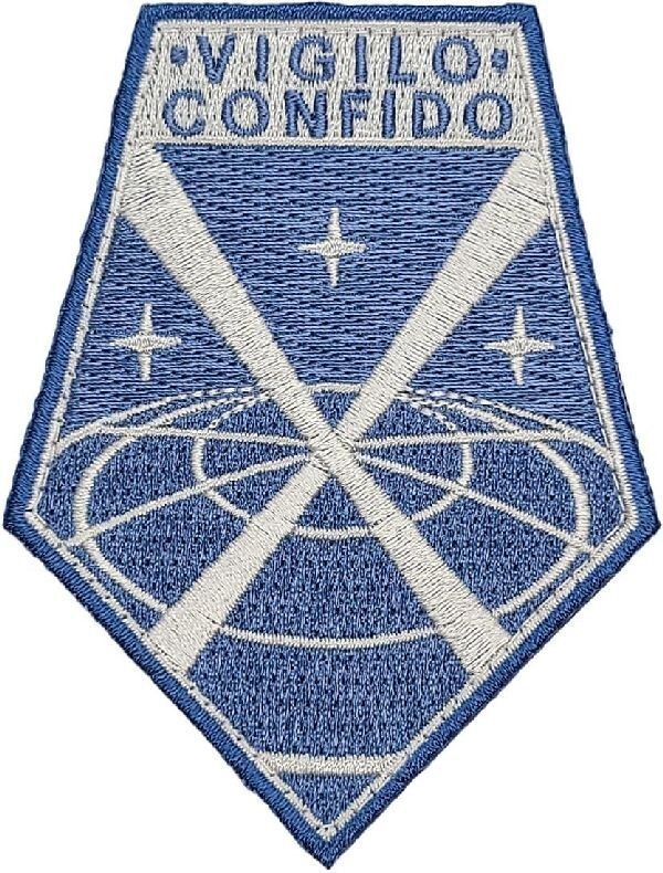 X-COM VIGILO CONFIDO EMBROIDERED MORALE PATCH | 2PC HOOK 3.5"X2.5" p685