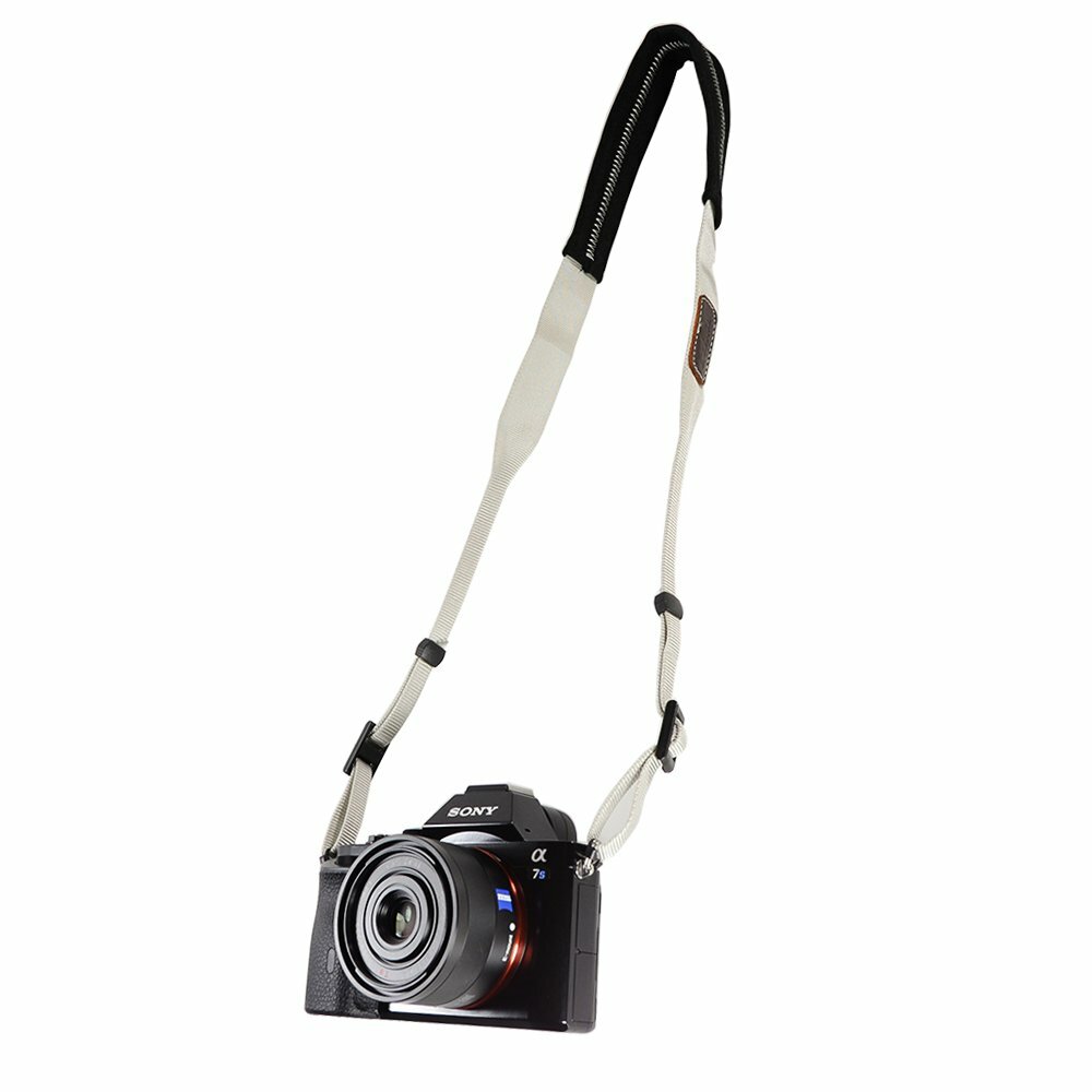 Padded Neck Shoulder Strap with White Grosgrain Ties