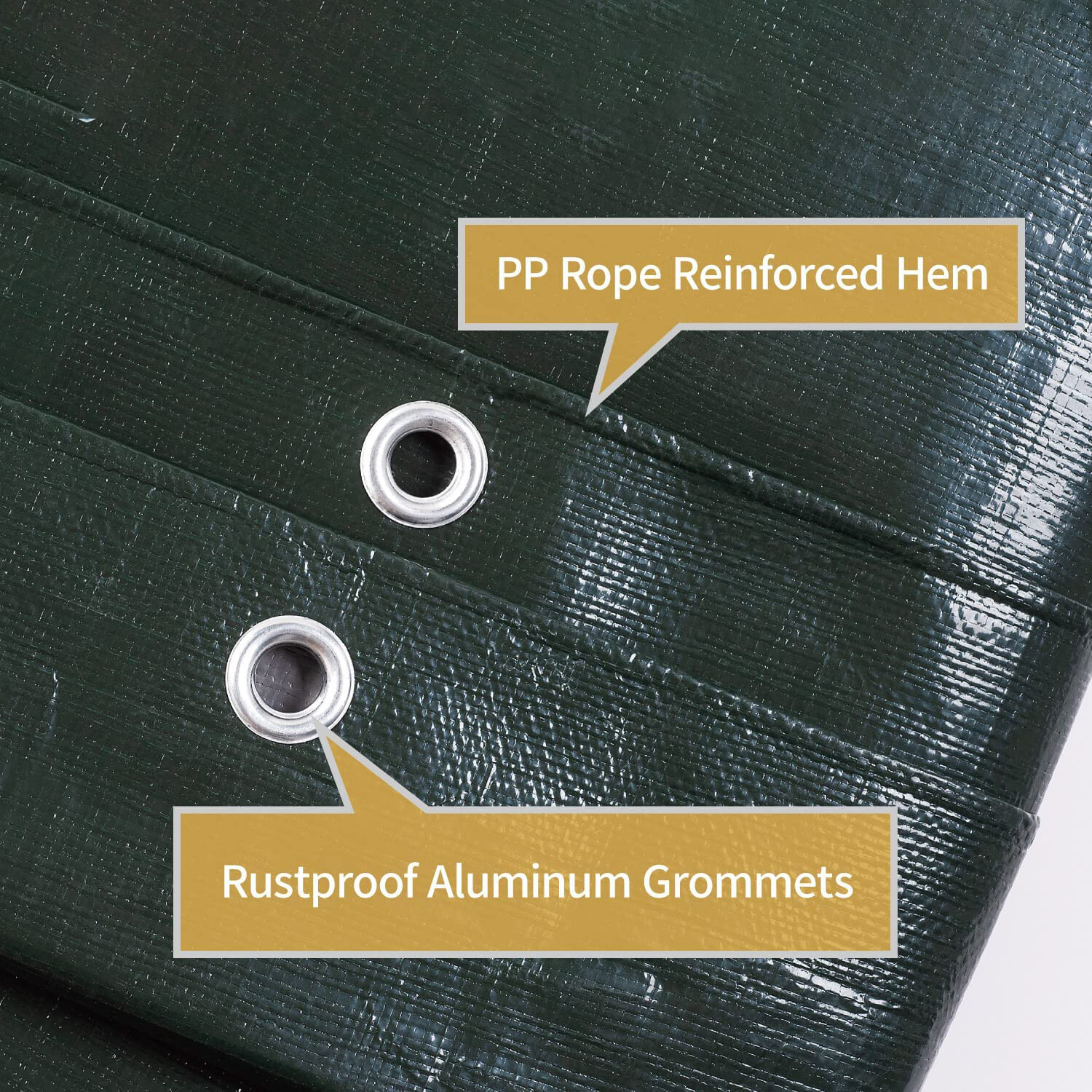 Heavy Duty Tarp Poly Tarpaulin Boat Tent Waterproof Outdoor Canopy Shade Cover