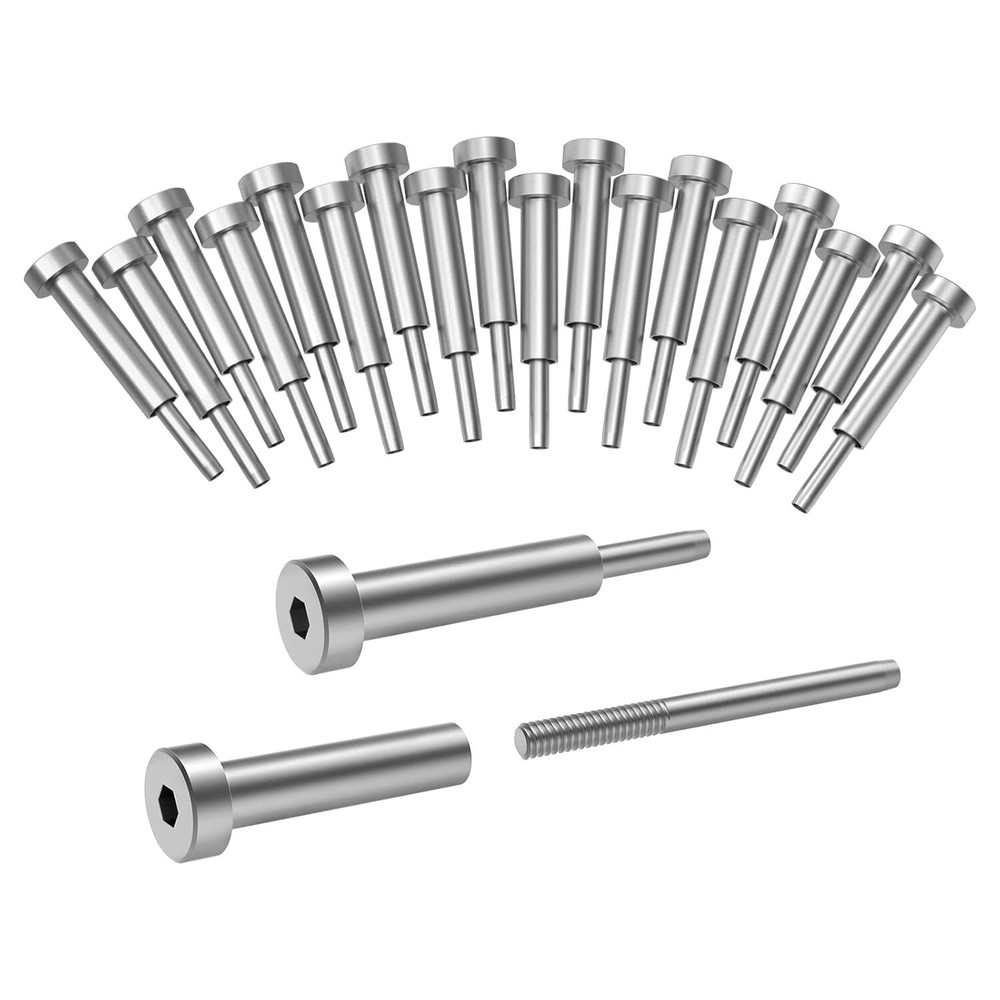 20 Pack 1/8" Invisible Cable Railing Kit Receiver and Swage Stud End Fors Deck