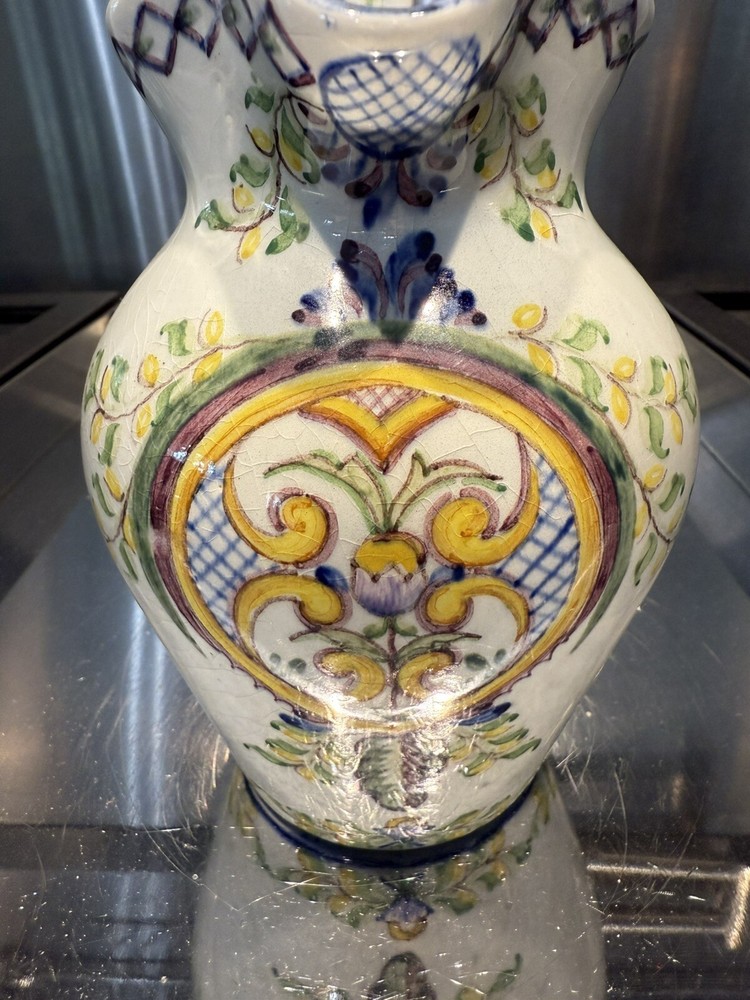 Vtg Carvalhinoho Porto Hand painted Small Pitcher
