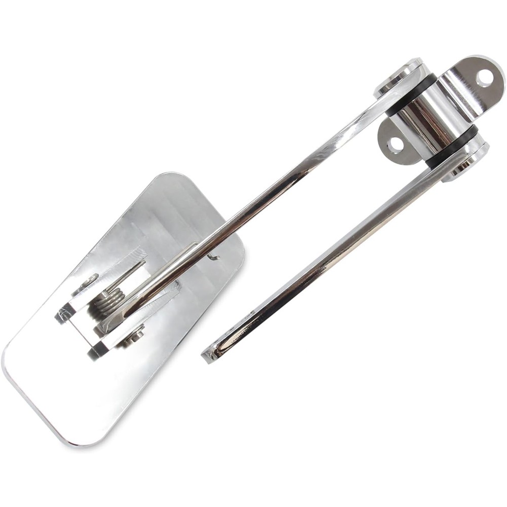 Street Hot Rat Rod Gas Pedal Firewall Mount Throttle Polished Aluminum Universal