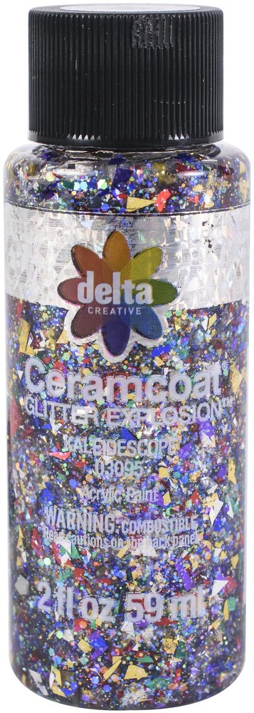 Ceramcoat Glitter Explosion 2oz-Kaleidoscope