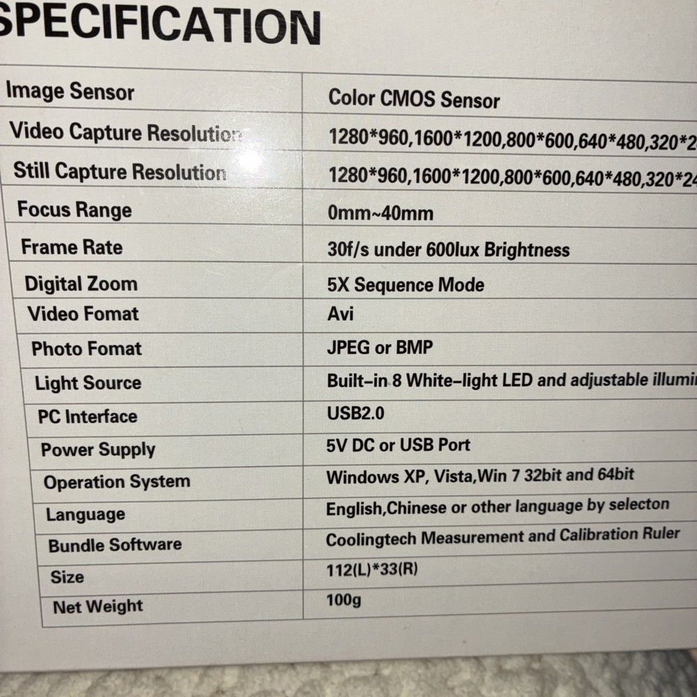Wireless Digital Smart Plastic Microscope - Black
