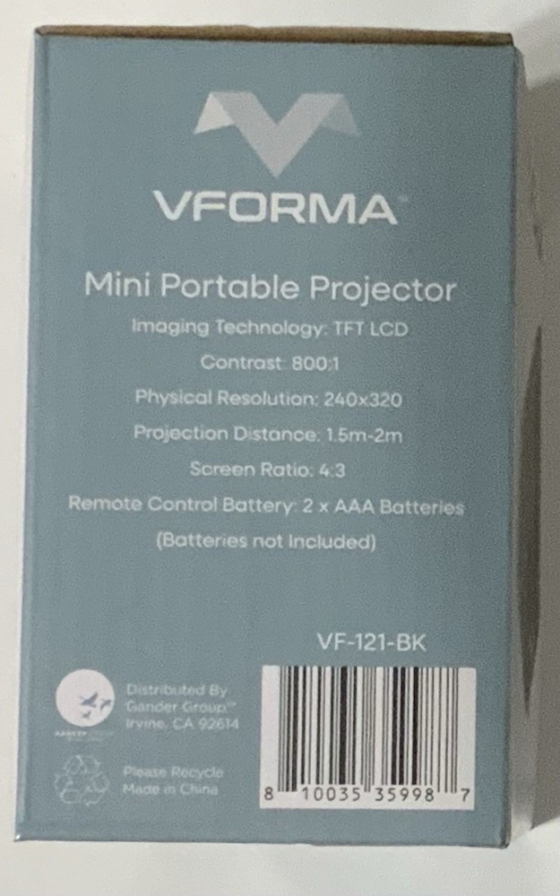 VForma Mini Portable Projector