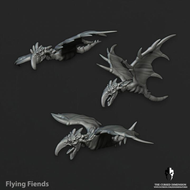 Beast Pack - Dark Wing Bird Flock x 3 - Eldar Ones - Beastmaster