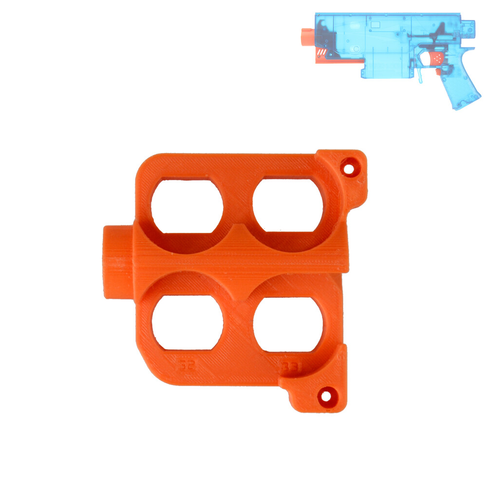 Workermod 4 Flywheels Cage Orange3D Print for Swordfish
