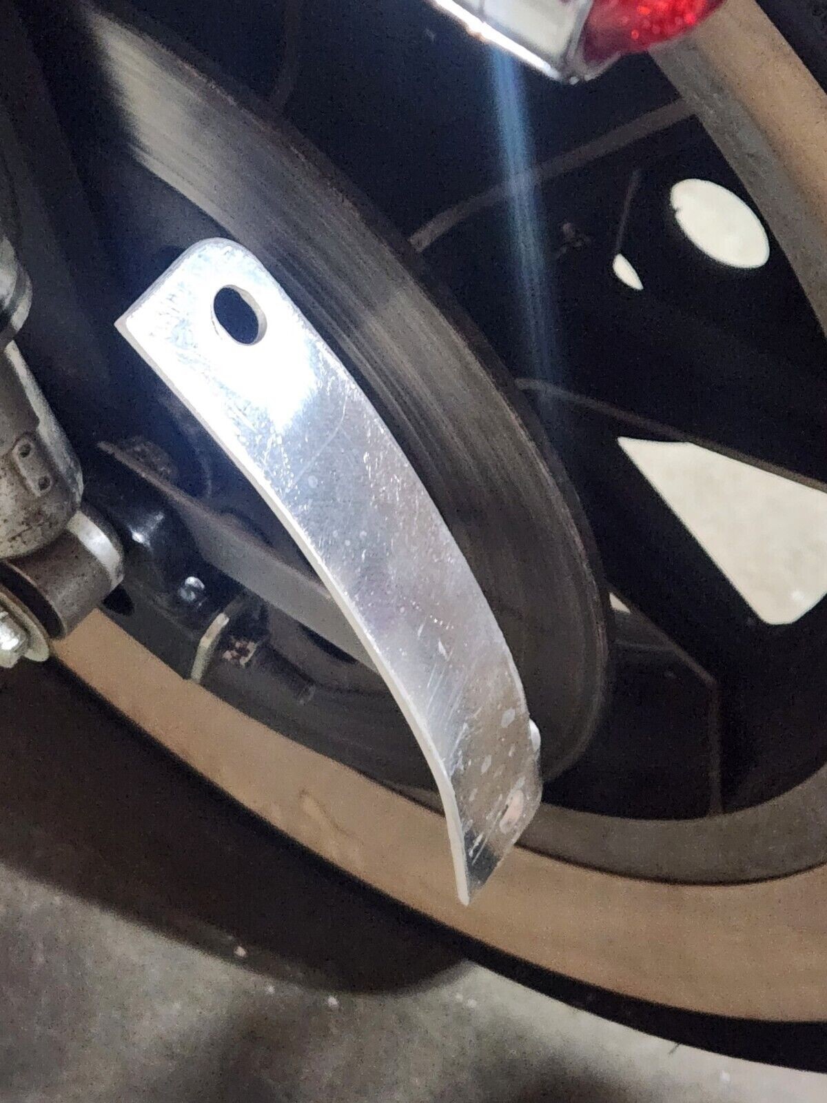 Curved License Plate Relocation Bracket for HARLEY DAVIDSON SPORTSTER All Years