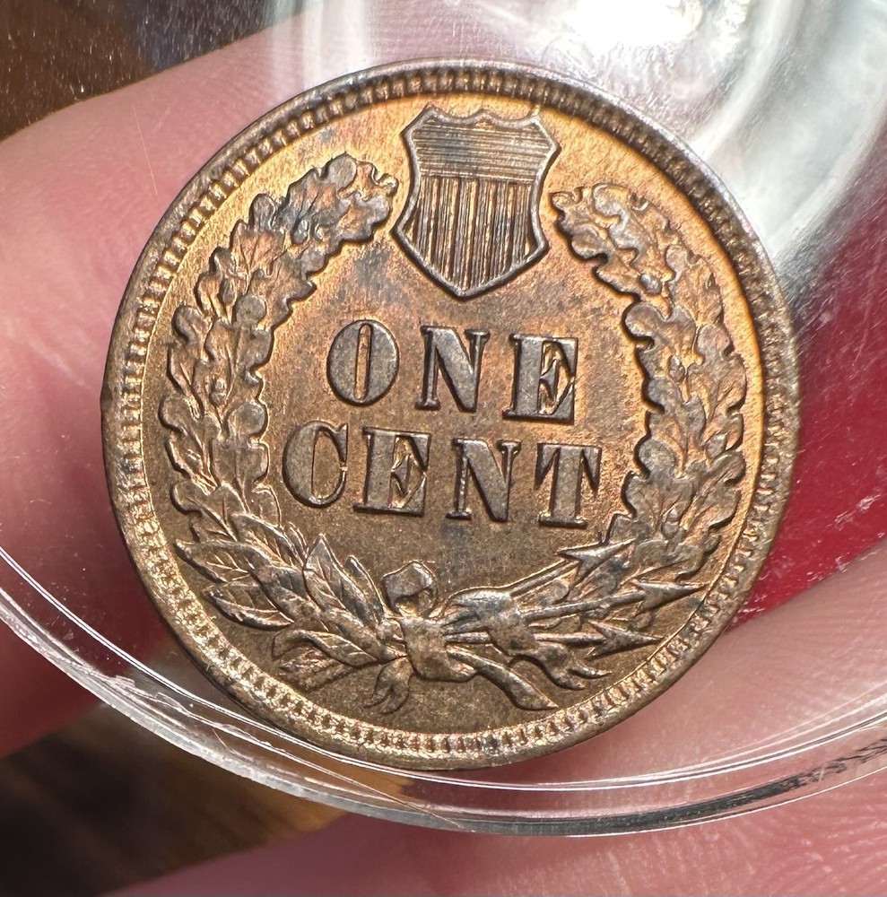 1902 Indian Head Cent BU MS Uncirculated Some Red