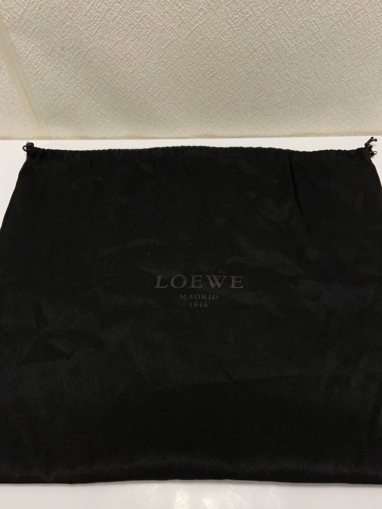 LOEWE tote bag leather Black Used
