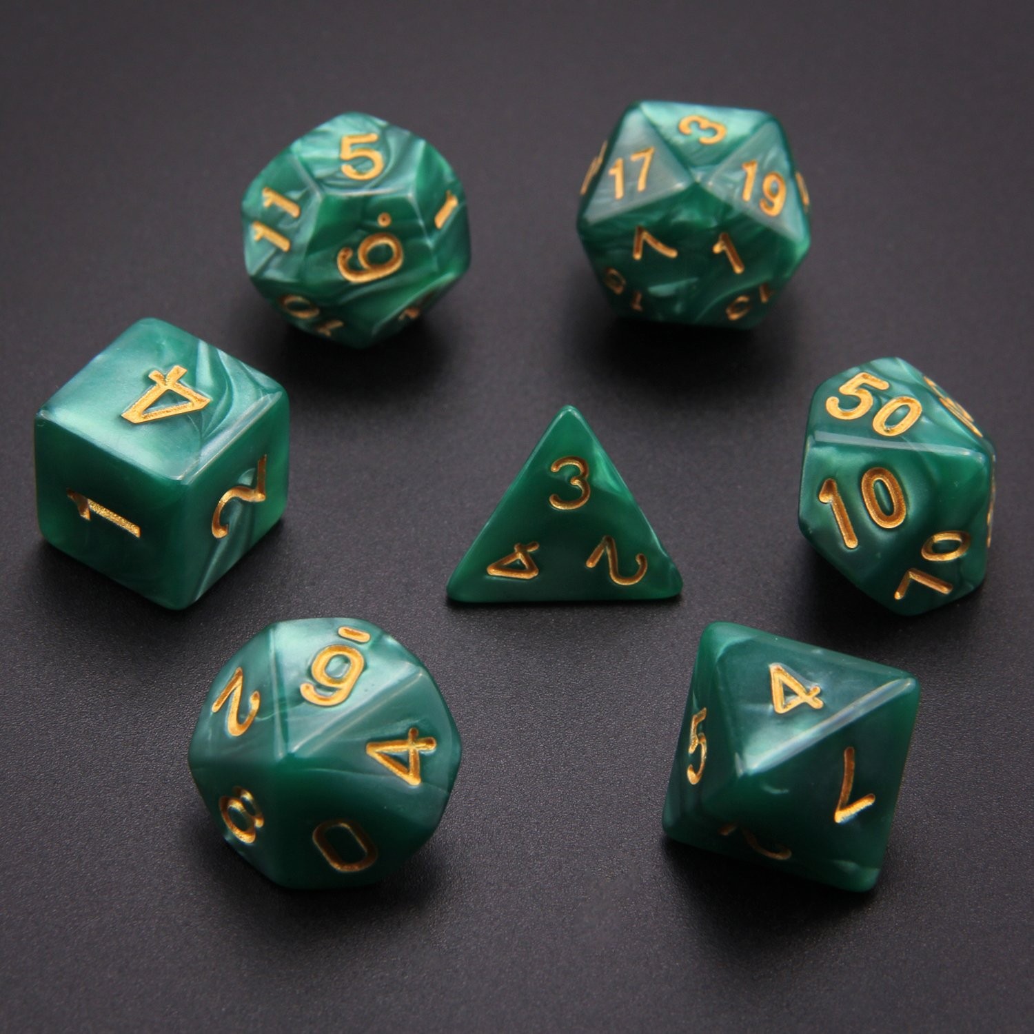 49PCS 7 Sets Polyhedral Dice for Dungeons & Dragons RPG
