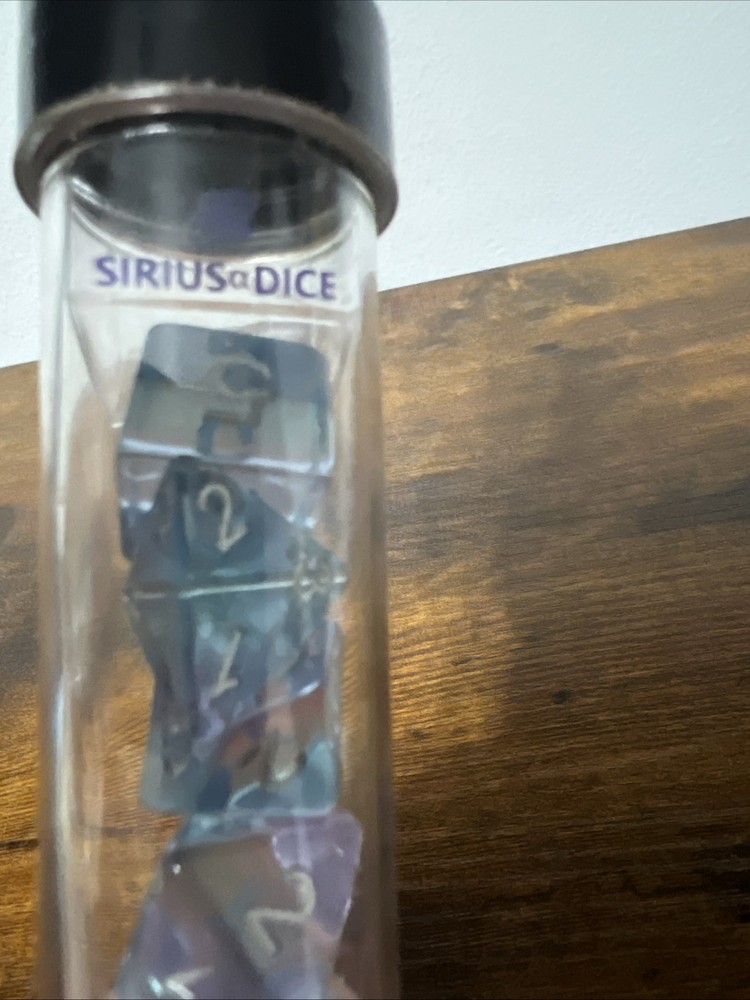 Sirius Dice Poly Set - Translucent Polyroller (8) New
