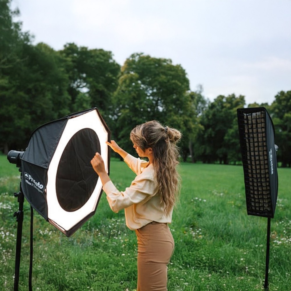 Profoto 2x3 Feet Rectangular Softbox with Recessed Front and Softgrid Bundle