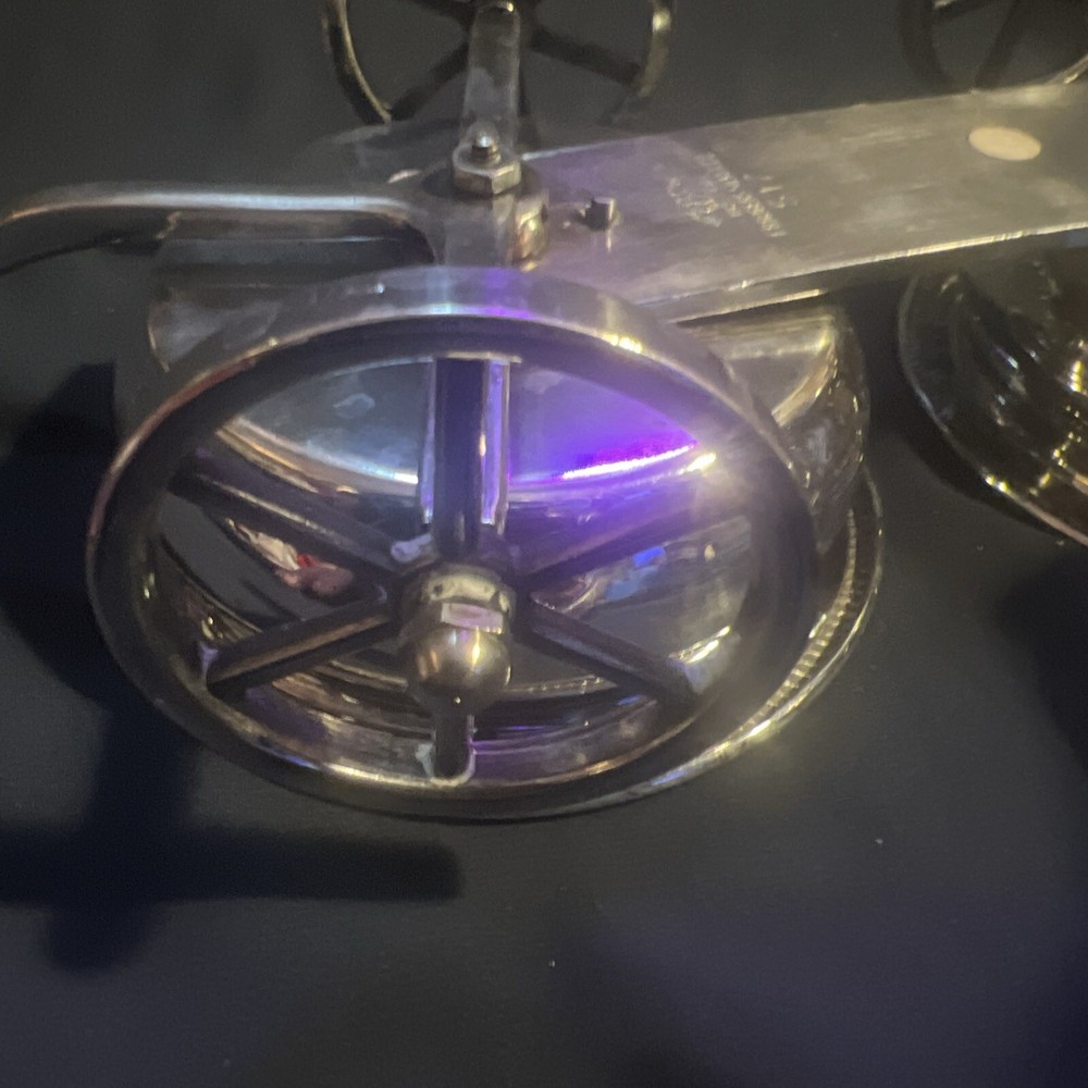 VINTAGE F.B. ROGERS SILVERPLATE "WAGON" Condiment Holder