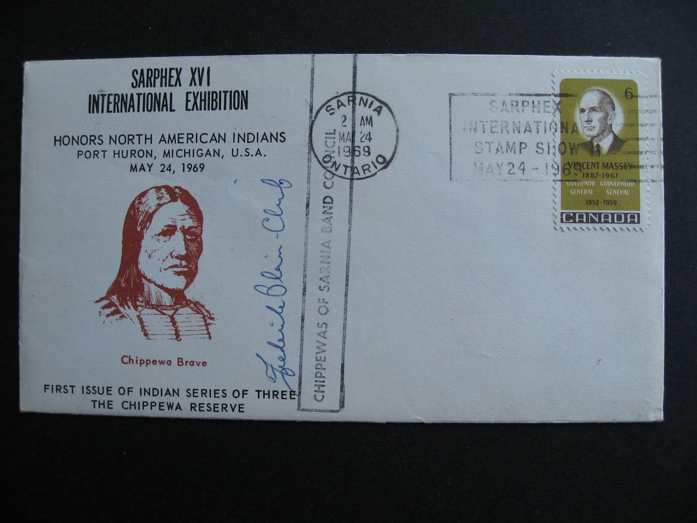 Canada Sarphex XVI 1969 cover signed with insert too!
