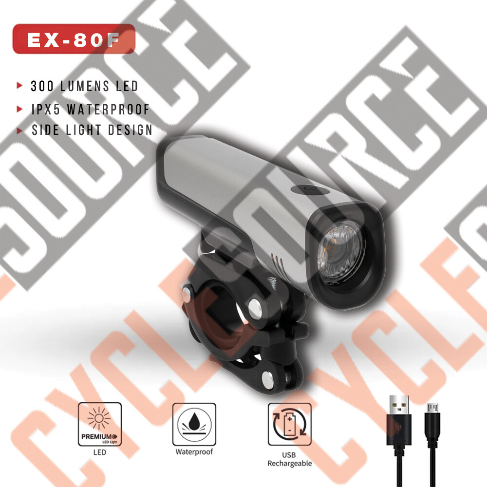 ENIX Bike Front Head Light EX-80FL Silver