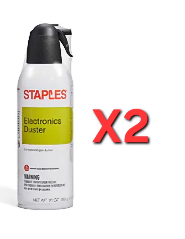 2-Pack, Staples Electronics Duster 10 Oz New