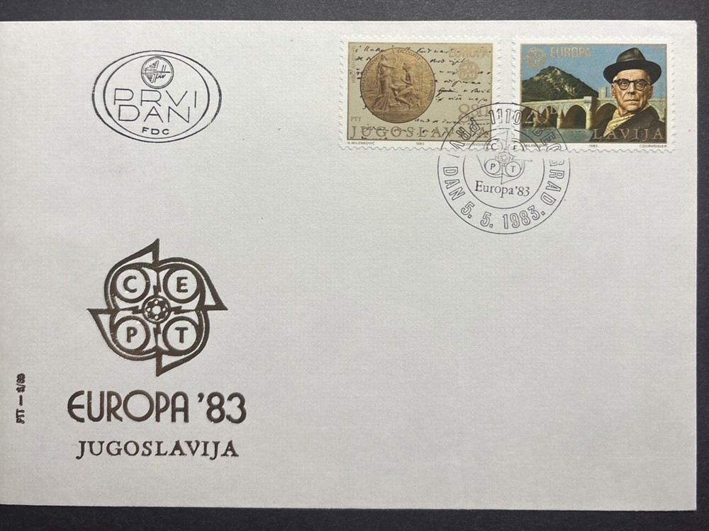 YUGOSLAVIA 1983 EUROPE CEPT ENVELOPE UNC