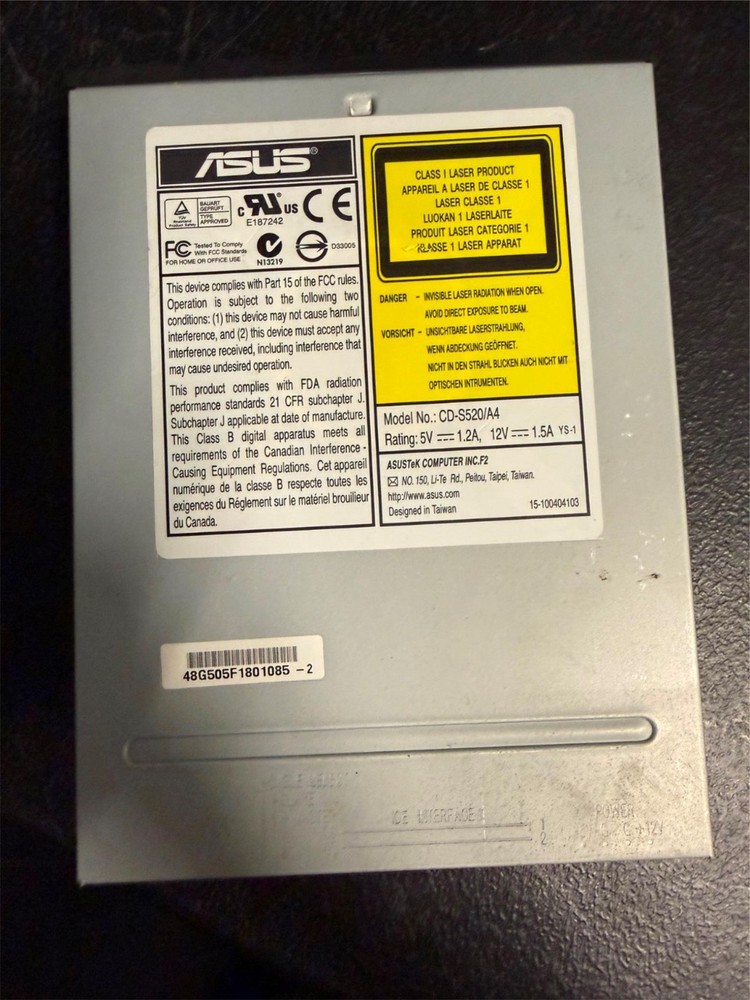 Asus CD-S520/A4 QuieTrack CD-Rom Drive/A4