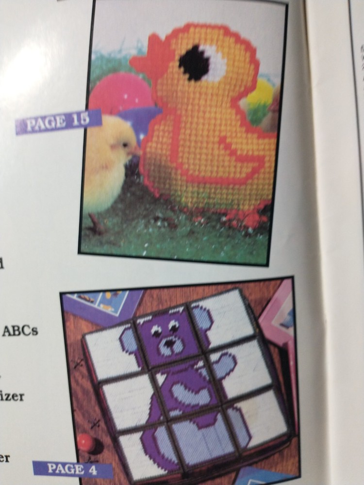 Plastic Canvas World - Spring March 1994 - Chick, bunnies, rabbit PATTERNS A71