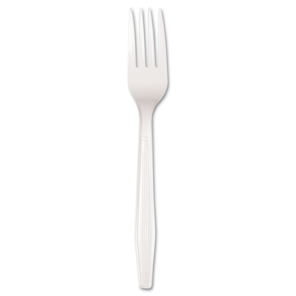 Boardwalk FORKMWPSCT Mediumweight Polystyrene Fork - White (1000/CT) New