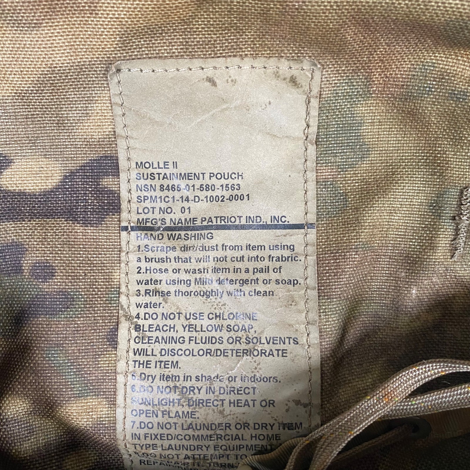 USGI OCP Multicam Sustainment Pouch Molle II GOOD USED - One (1) Pouch