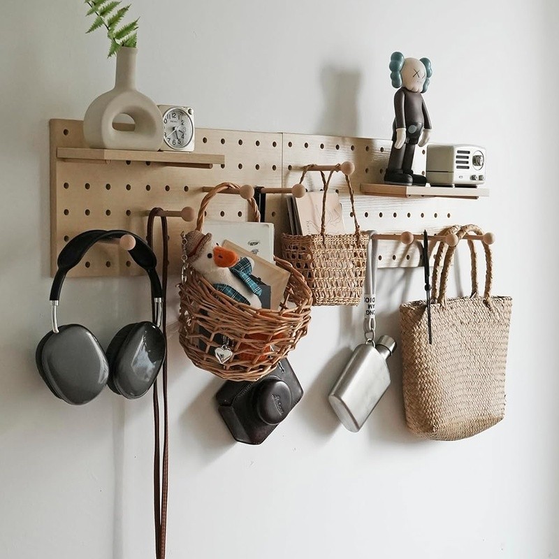 Modular Pegboard Storage Kit Easy Install Wall Mount Multi-Purpose Organizer New