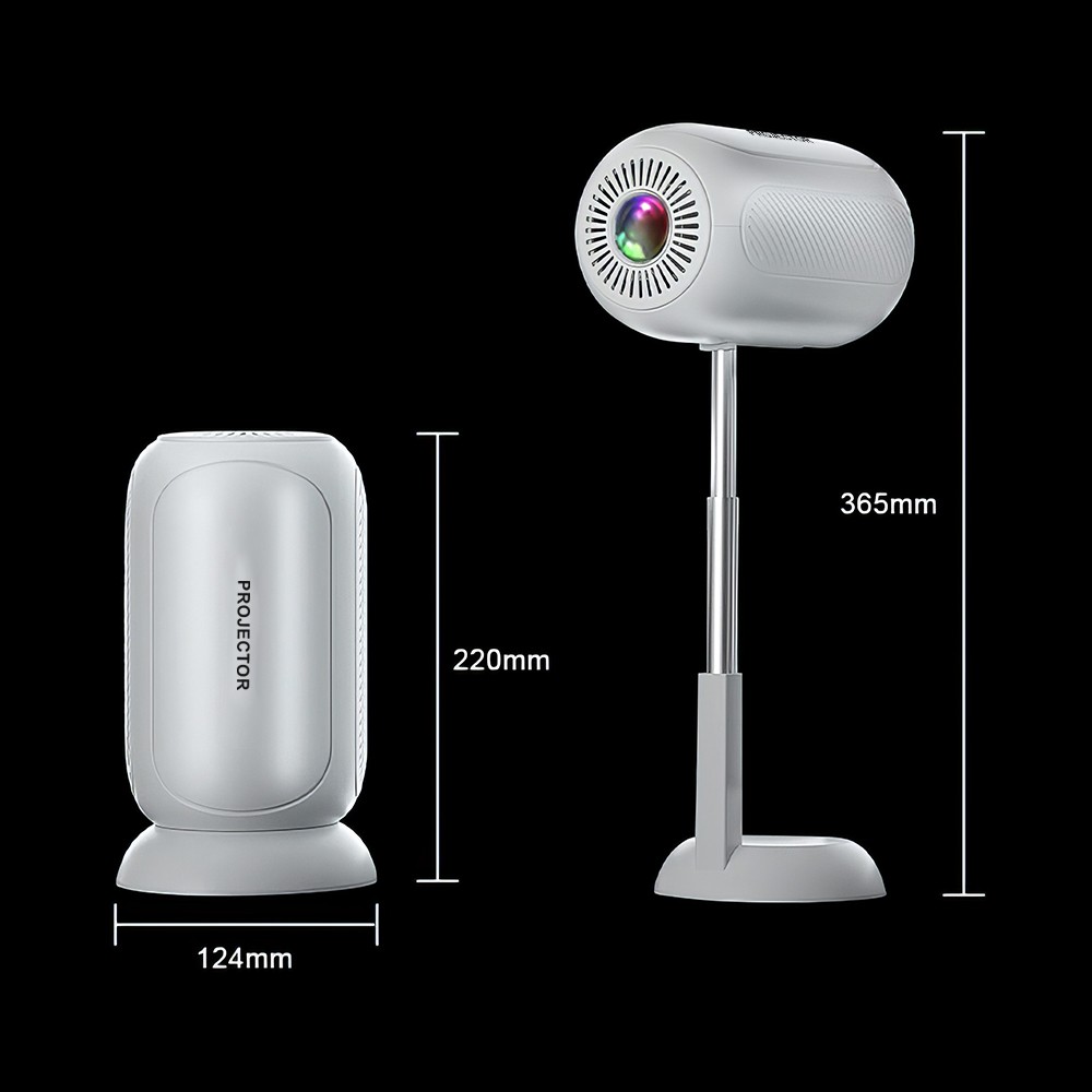 Auto Keystone 1080P Wifi Projector Android Bluetooth Home Video Smart Projector