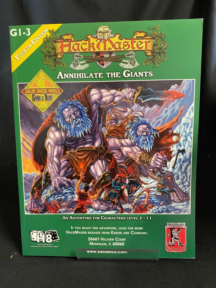 HackMaster RPG : Annihilate the Giants (Kenzer & Co, 2002, EX)
