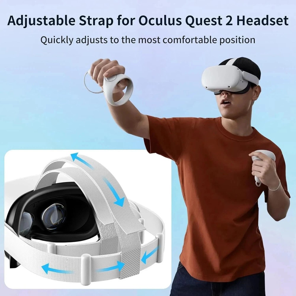 Head Strap for Oculus Quest 2 Headset, Original Replacement Meta Quest 2 Head St