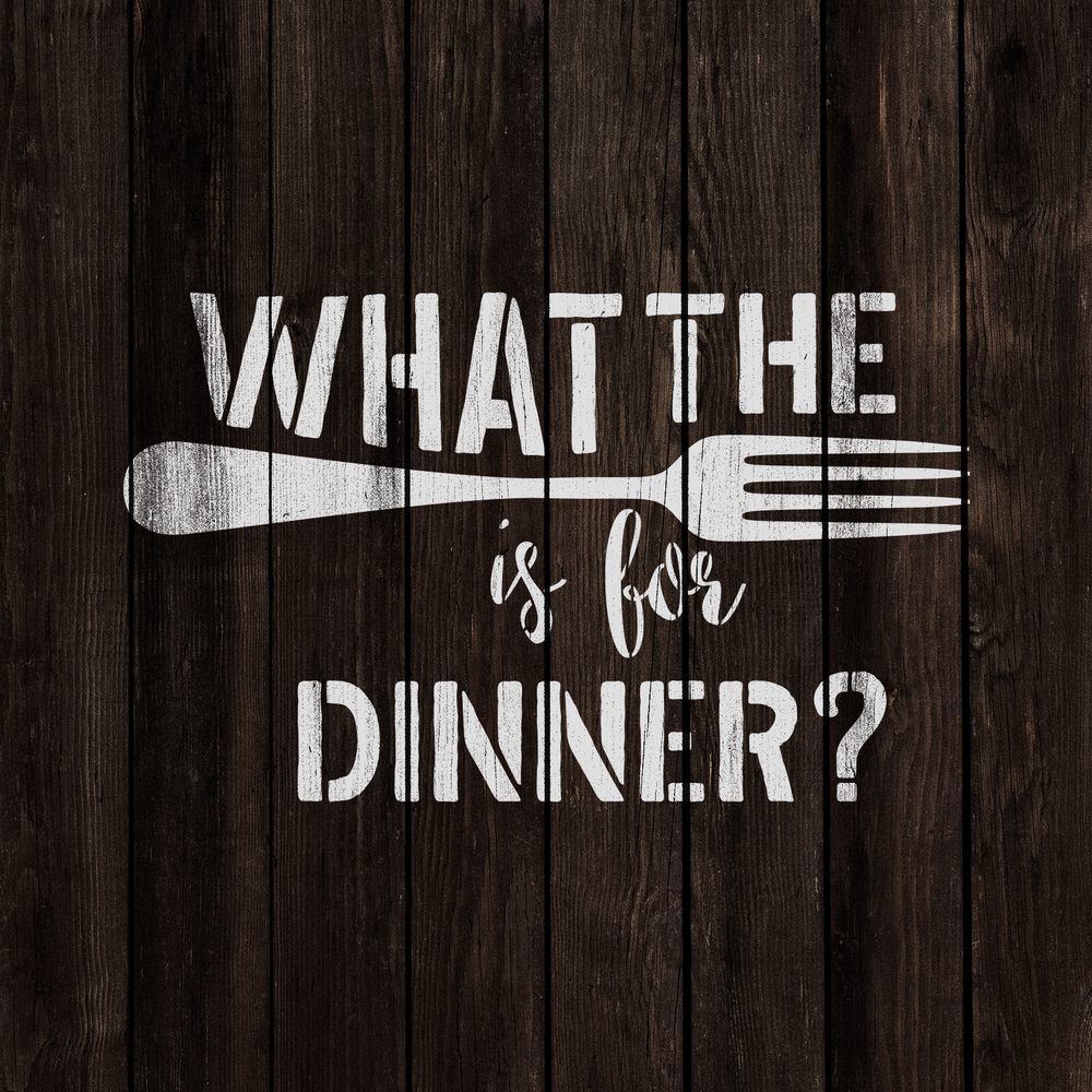 What The Fork Stencil - Durable & Reusable Mylar Stencils