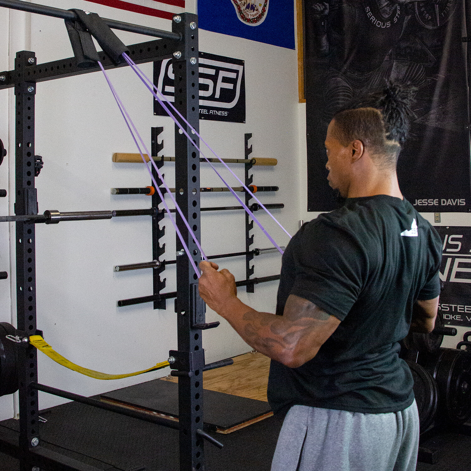 Serious Steel Fitness Band Guard | Resistance Band Cover (Bands Not Included)