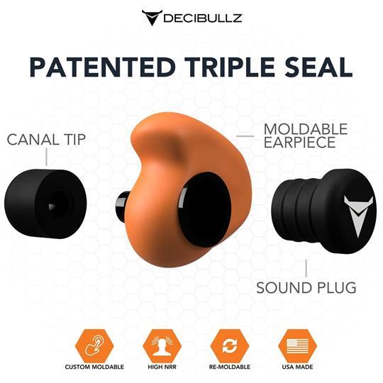 Decibullz Earplugs | Orange