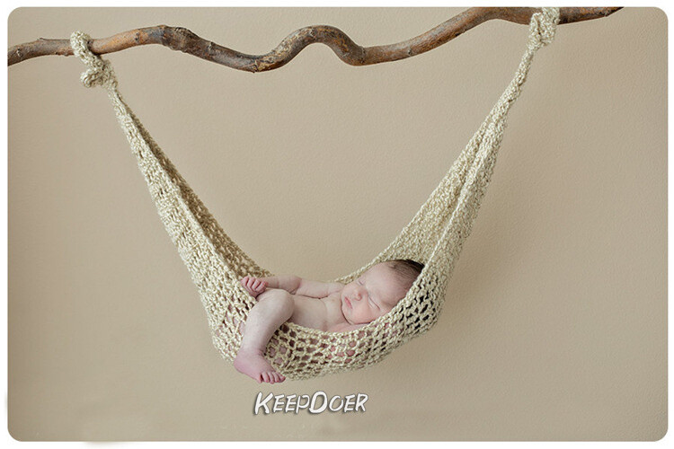 Newborn Photography Props Baby Hanging Hammock Sling Net Bed Photo Studio Shoot