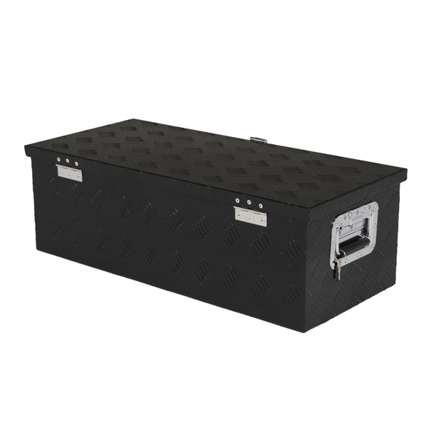 30 "Aluminum 5 Pattern Toolbox Single Lock Black