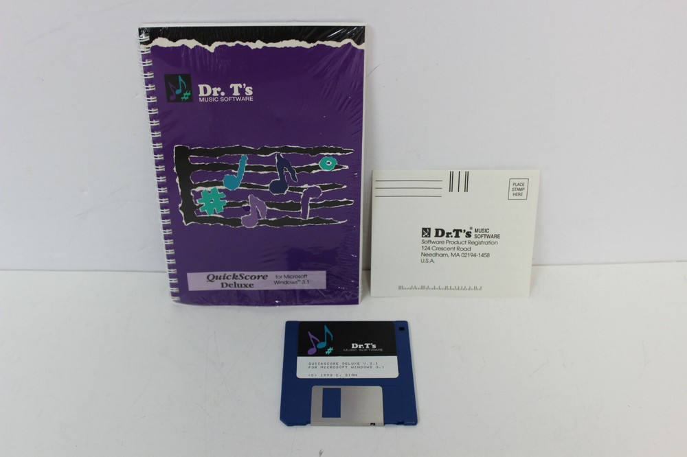 DR.T'S MUSIC SOFTWARE QUICKSCORE DELUXE WINDOWS VERSION WINDOWS 3.1