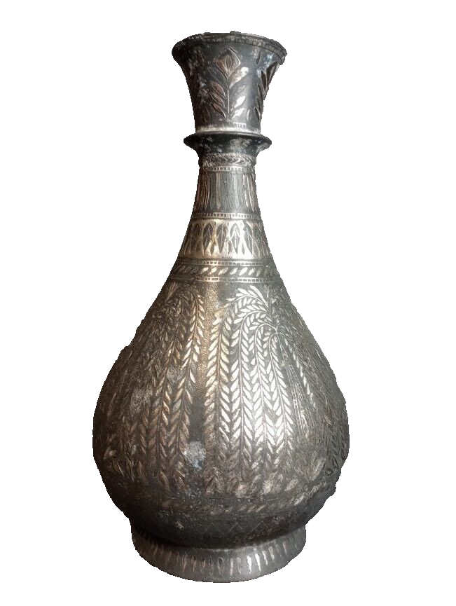 India 17Th 18Th c Bidri Hookah or vase
