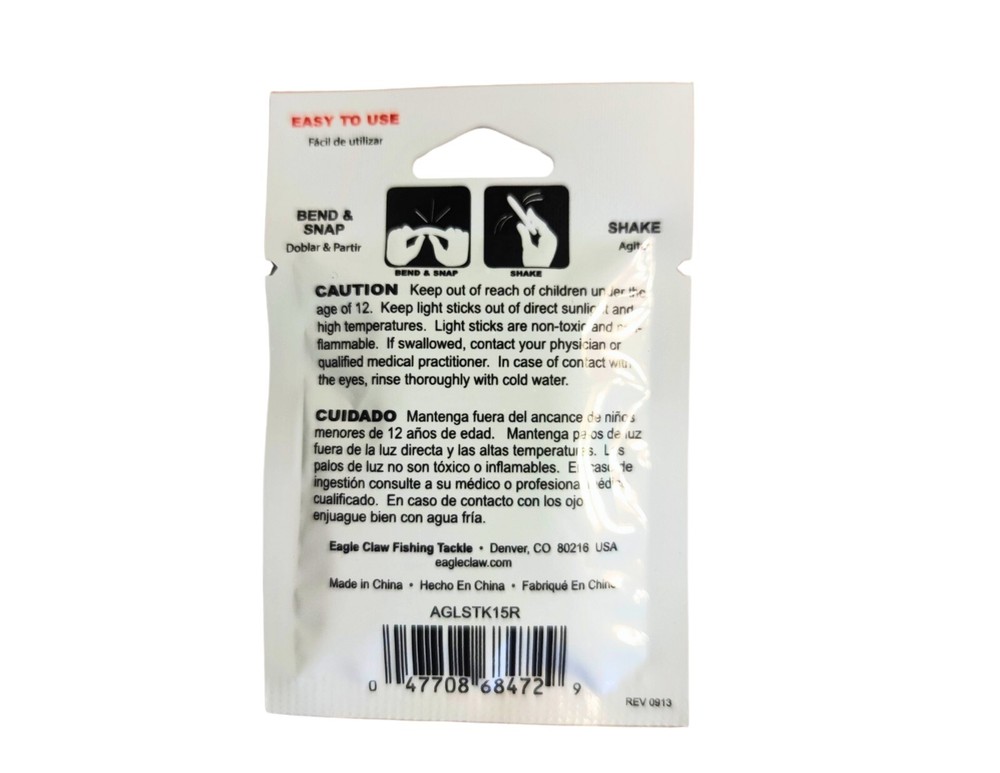 Eagle Claw Light Stick Refills 1.5" Quantity 8 AGLSTK15R
