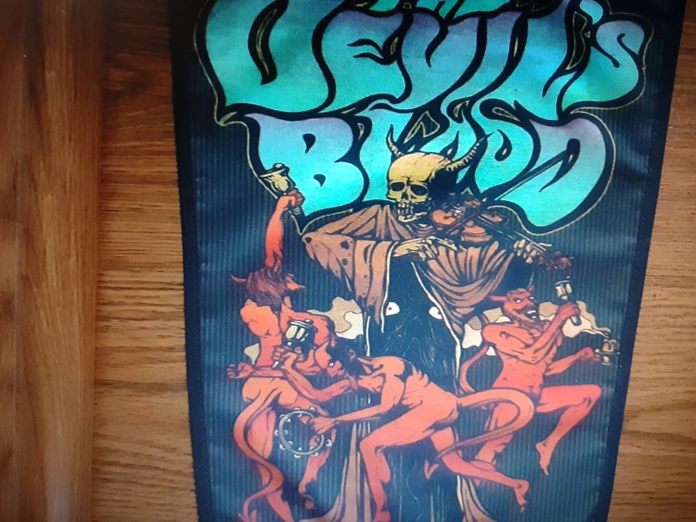 THE DEVIL'S BLOOD, SEW ON SUBLIMATED LARGE BACK PATCH