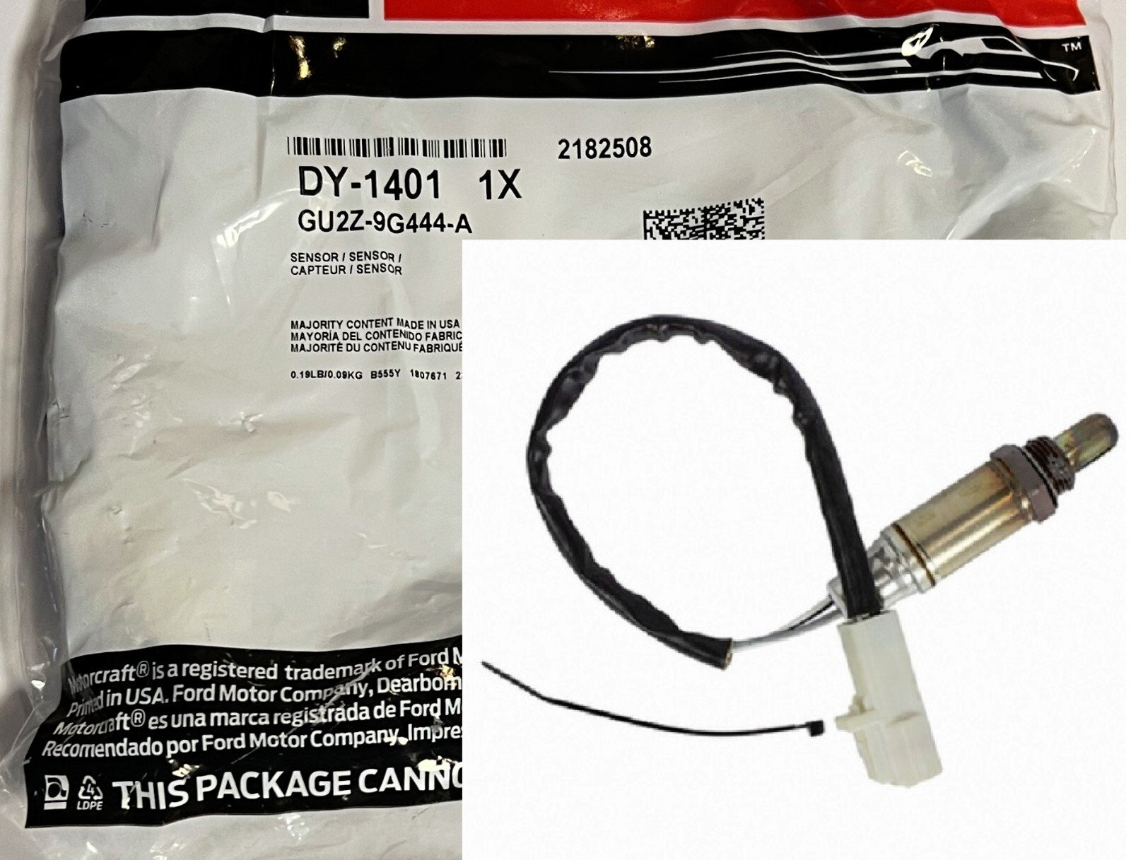 NEW OEM DY-1401 Motorcraft Oxygen Sensor GU2Z-9G444-A DY1401 * FREE SHIPPING *