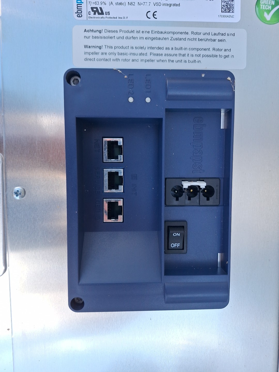 Exyte Technologies 4x2 Hepa Fan Filter Unit FFU-S-EC/MOD-1206-T-AU 686 CFM - NEW