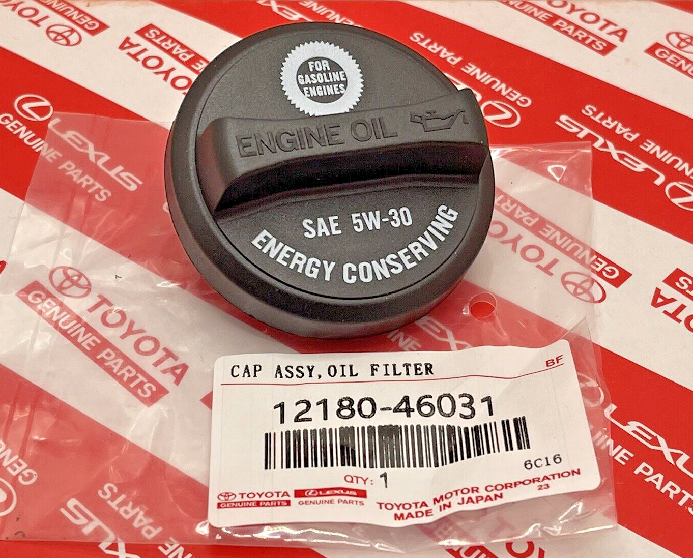 1993-2008 Toyota Oil Filler Cap GENUINE OEM PART 12180-46031