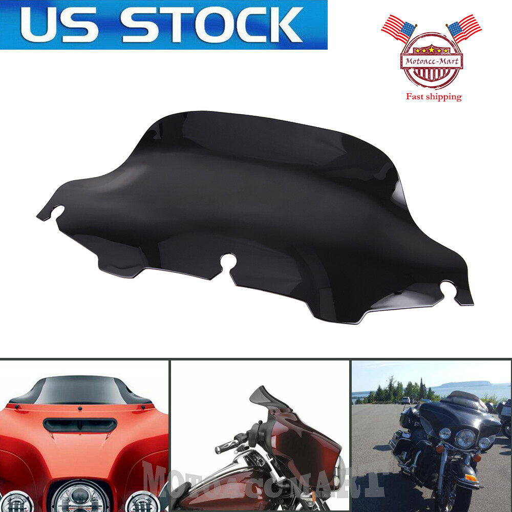 6" 8" Wave Upper Fairing Windshield Windscreen For Harley Touring Street Glide