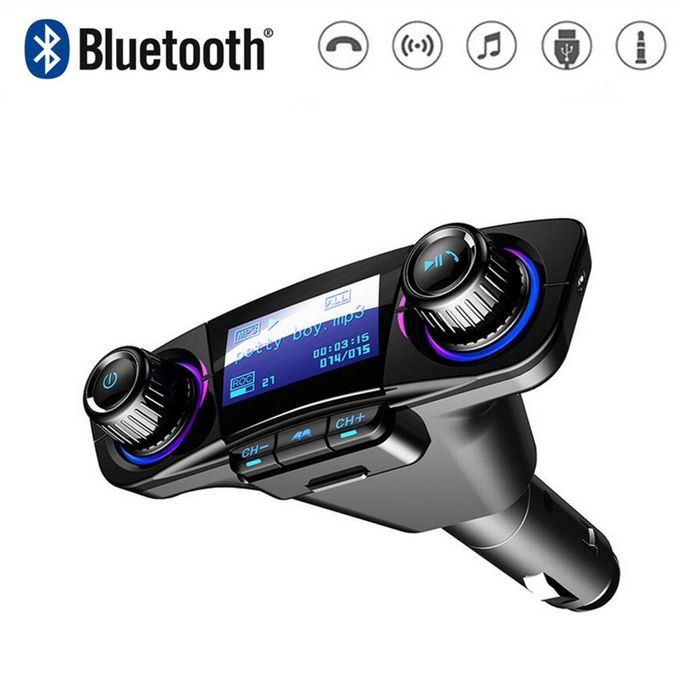 12V Bluetooth Handsfree Car Kit FM Transmitter Radio MP3 Player USB Charger AUX